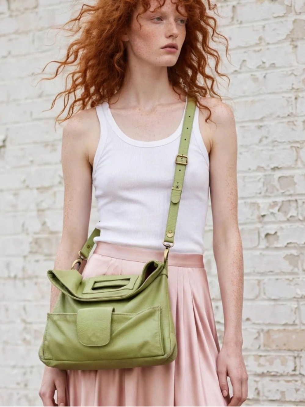 Leather crossbody